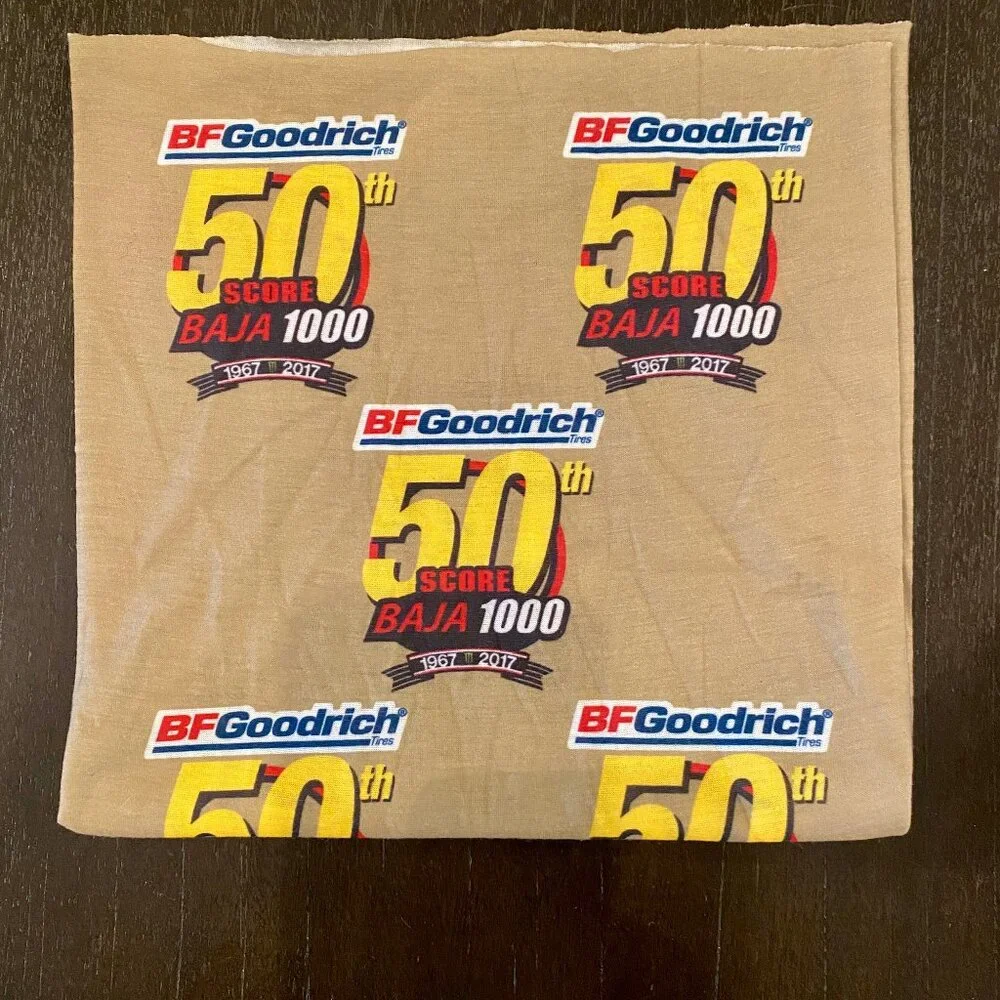 BF Goodrich 50th Baja 1000 Neck‎ Gaiter Face Mask Bandana 1967-2017